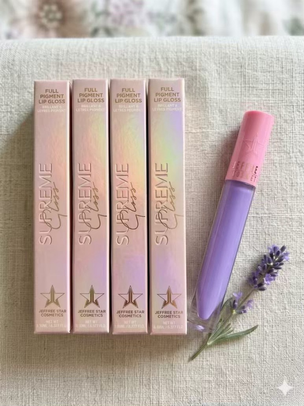Jeffree Star Lavender Purple & Pink Supreme Gloss Full Pigment Lip Gloss